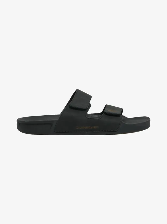 Quiksilver Rivi Leather Double Adjust Sandals Black 1 Mens Sandals Quiksilver Rivi Leather Double Adjust Sandals Black 1 Mens Sandals