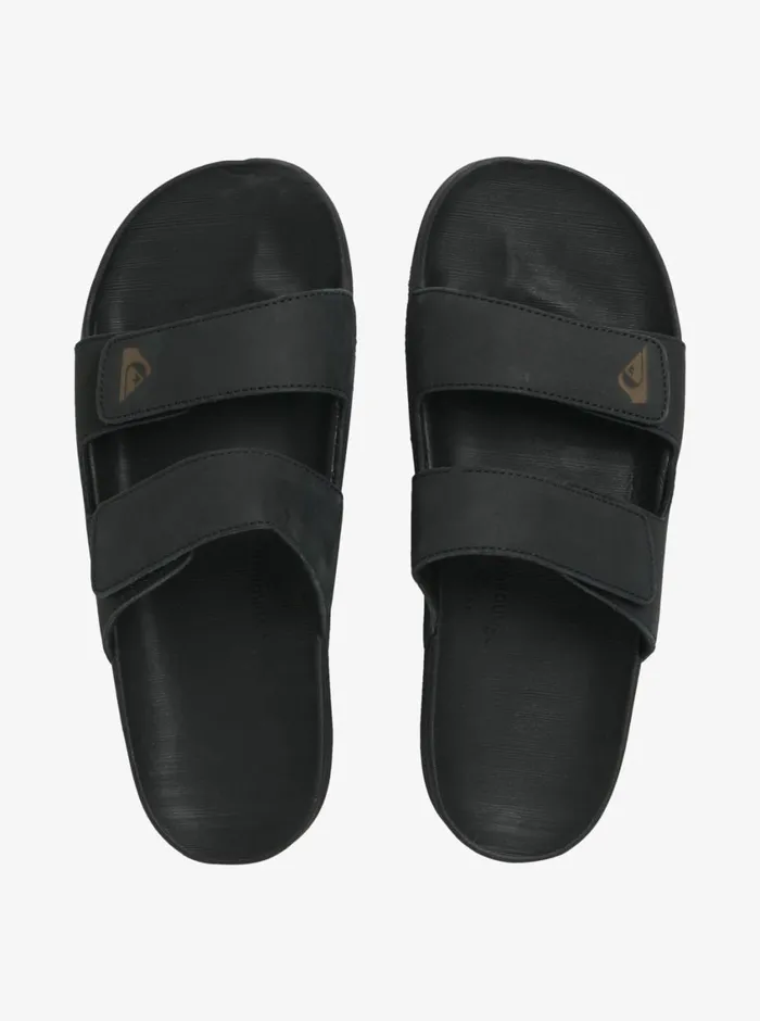 Quiksilver Rivi Leather Double Adjust Sandals Black 1 Mens Sandals Quiksilver Rivi Leather Double Adjust Sandals Black 1 Mens Sandals