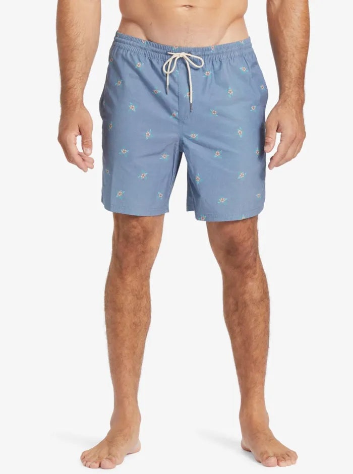 Quiksilver Small Pedals 17034 Volleys Ensign Blue Small Pedals V MensWaterman Elastic Waist