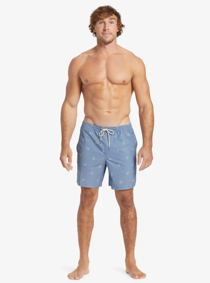 Quiksilver Small Pedals 17034 Volleys Ensign Blue Small Pedals V MensWaterman Elastic Waist
