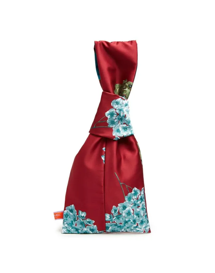 Ready To Wear Bags and Pochettes La Double J Reversible Knot Bag Ortensia Bordeaux