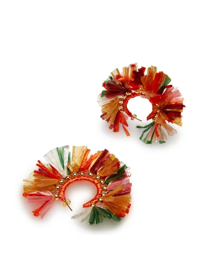 Ready To Wear Jewelry La Double J Hoop Earrings Multicolor Rosaarancione Ready To Wear Jewelry La Double J Hoop Earrings Multicolor Rosaarancione