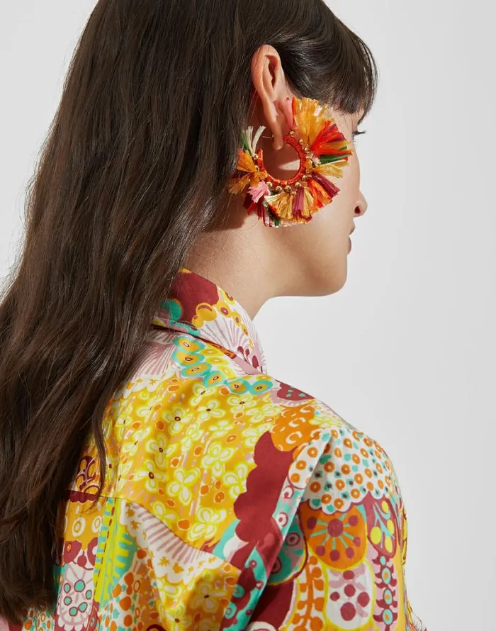 Ready To Wear Jewelry La Double J Hoop Earrings Multicolor Rosaarancione Ready To Wear Jewelry La Double J Hoop Earrings Multicolor Rosaarancione