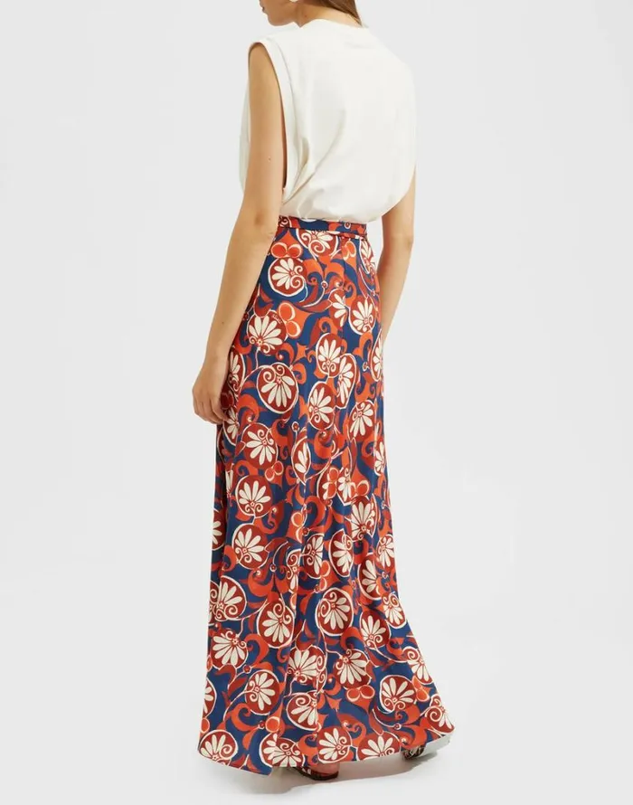 Ready To Wear Skirts La Double J Flipper Skirt Moonflower Navy