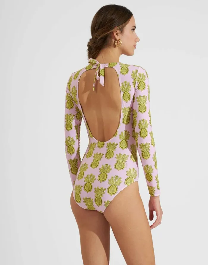 Ready To Wear Swimwear La Double J Surf Suit Pineapple Sunflower Pink Ready To Wear Swimwear La Double J Surf Suit Pineapple Sunflower Pink