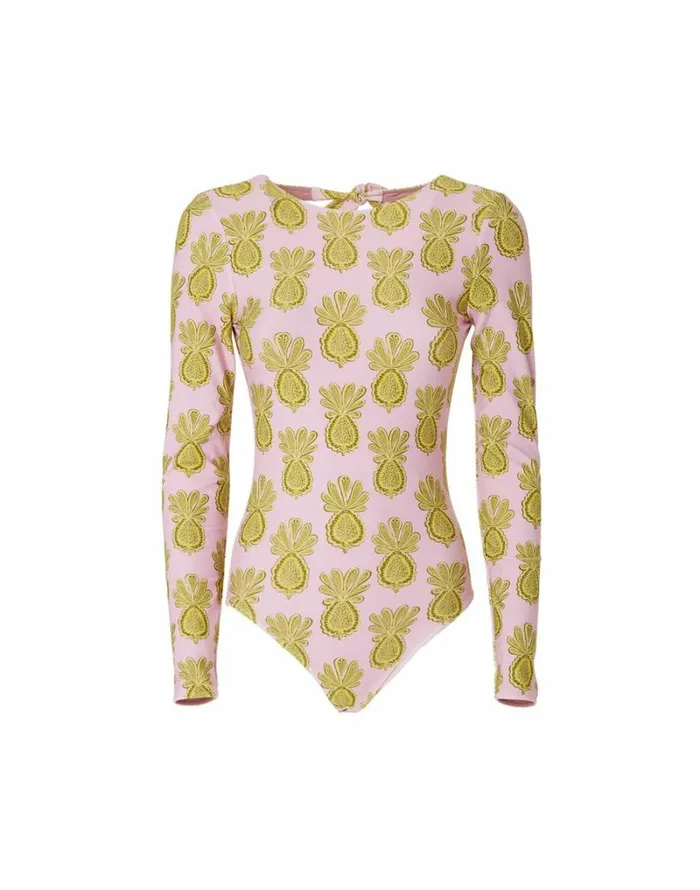Ready To Wear Swimwear La Double J Surf Suit Pineapple Sunflower Pink Ready To Wear Swimwear La Double J Surf Suit Pineapple Sunflower Pink