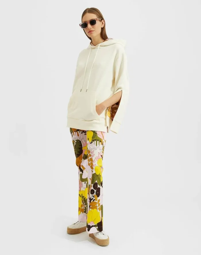 Ready To Wear TShirts and Sweatshirts La Double J Girlfriend Hoodie Solid Ivory