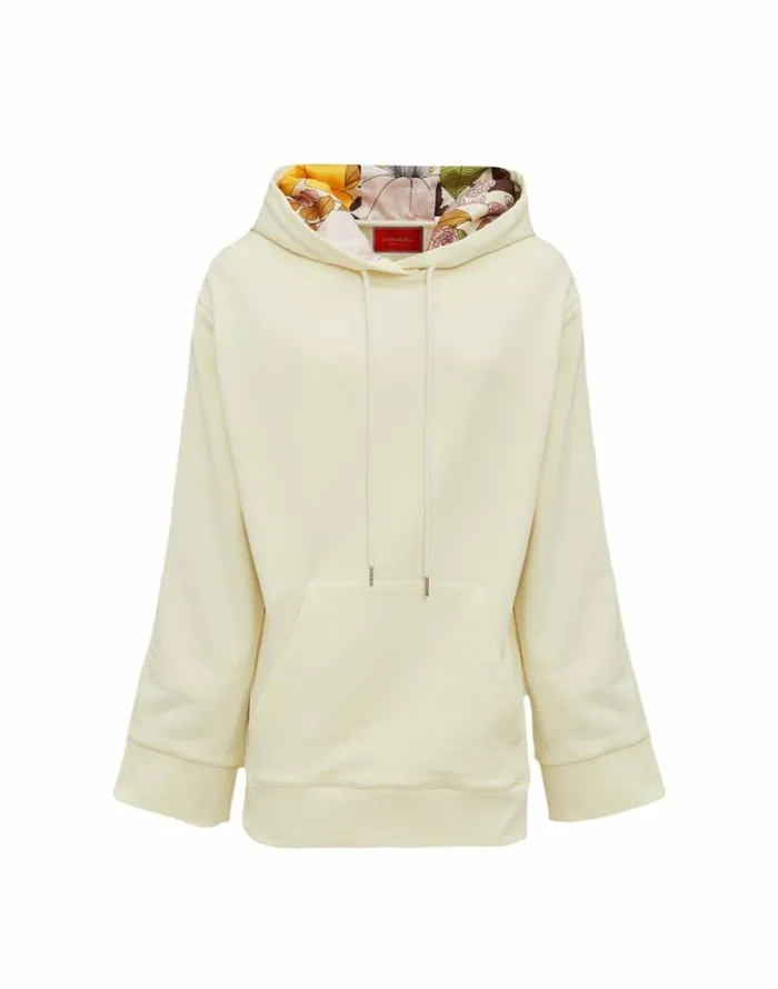 Ready To Wear TShirts and Sweatshirts La Double J Girlfriend Hoodie Solid Ivory