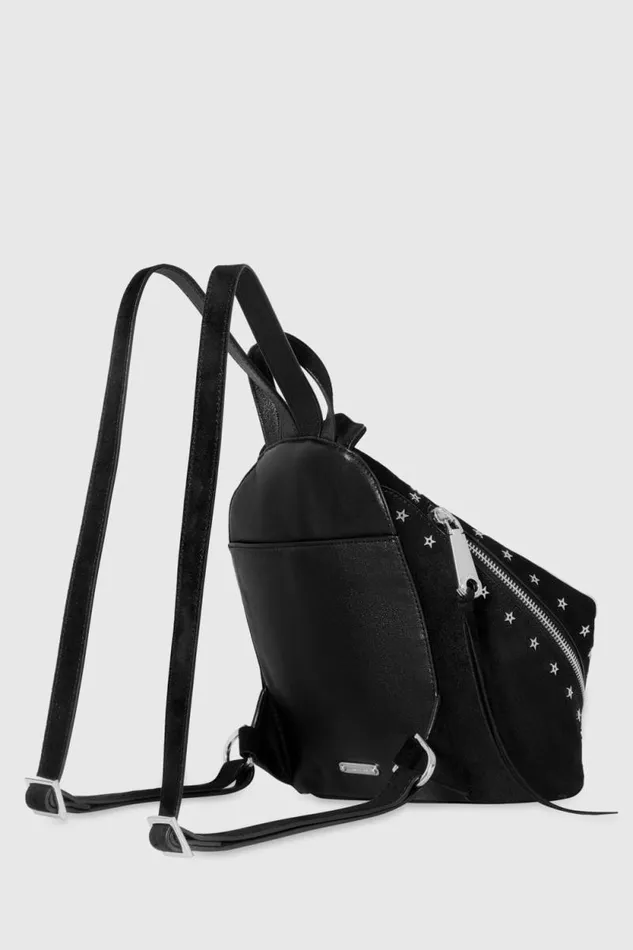 Rebecca Minkoff Backpacks Julian Zipped Medium Backpack With Studs Black 8211 Handbags