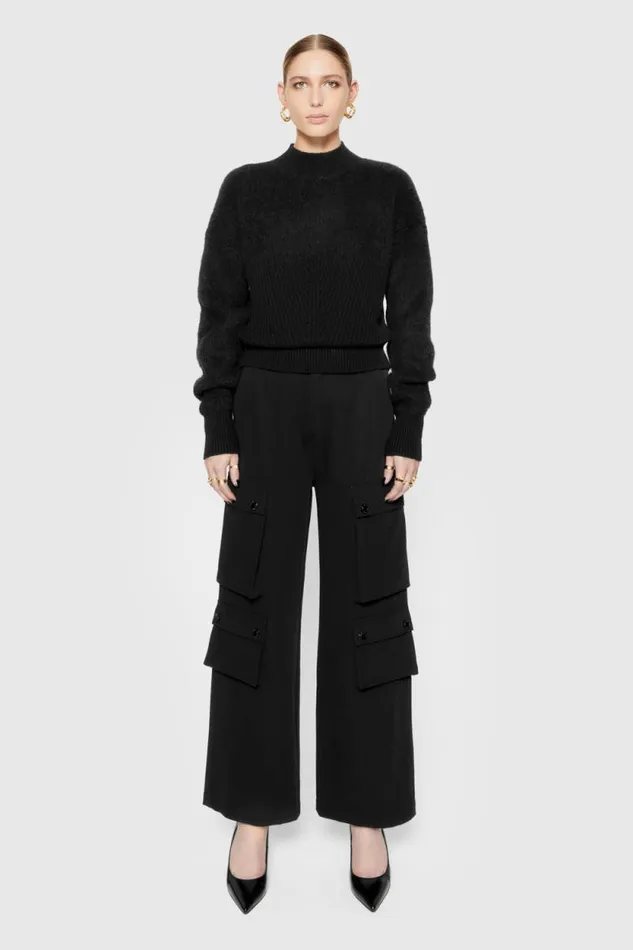 Rebecca Minkoff Bottoms Bowie Cargo Pant True Black 8211 Clothing