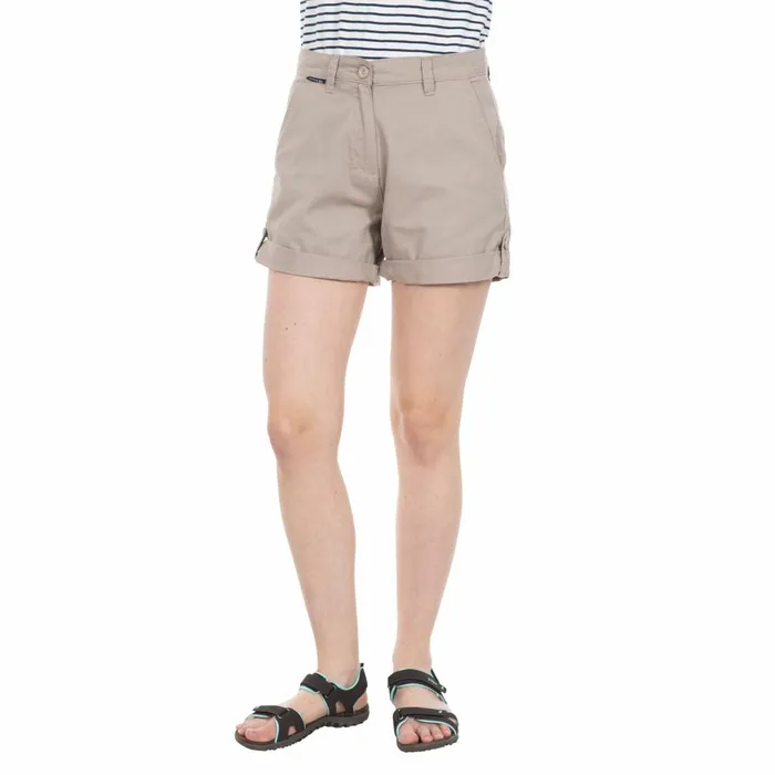 Rectify Breathable Cotton Shorts Storm Grey Women Trespass Shorts