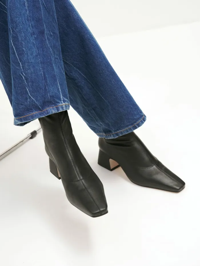 Reformation Boots Remington Ankle Boot Black Leather 8211 Women Reformation Boots Remington Ankle Boot Black Leather 8211 Women