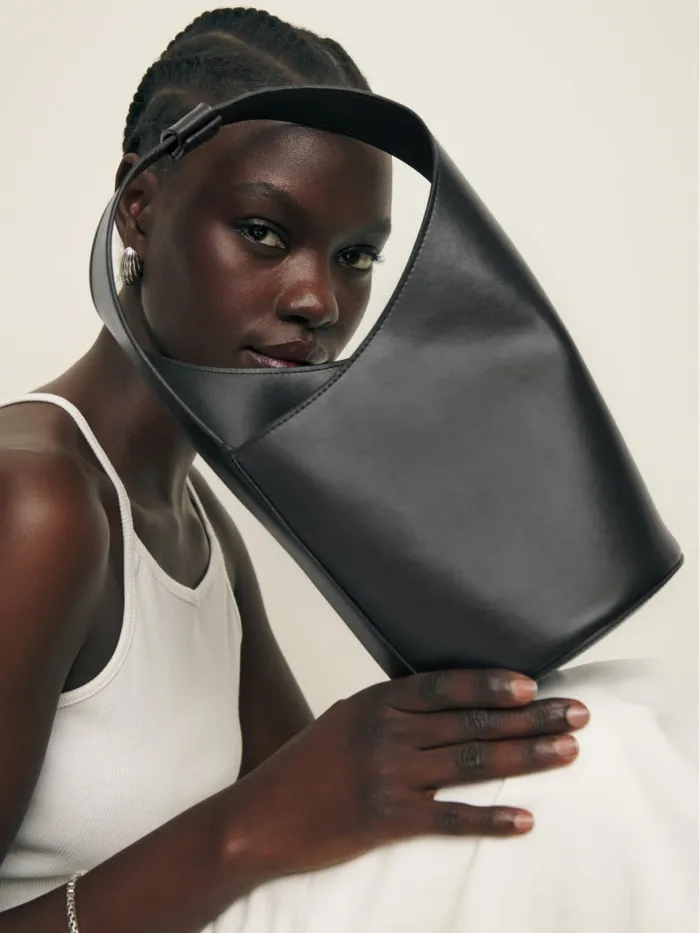 Reformation Bucket Bags Small Silvana Bucket Bag Black Mirum Vegan Leather 8211 Women Reformation Bucket Bags Small Silvana Bucket Bag Black Mirum Vegan Leather 8211 Women