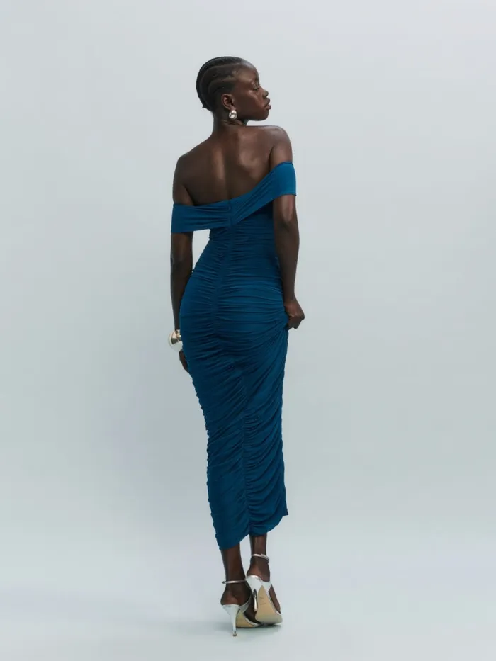Reformation Dresses Ariadne Dress Peacock 8211 Women Reformation Dresses Ariadne Dress Peacock 8211 Women