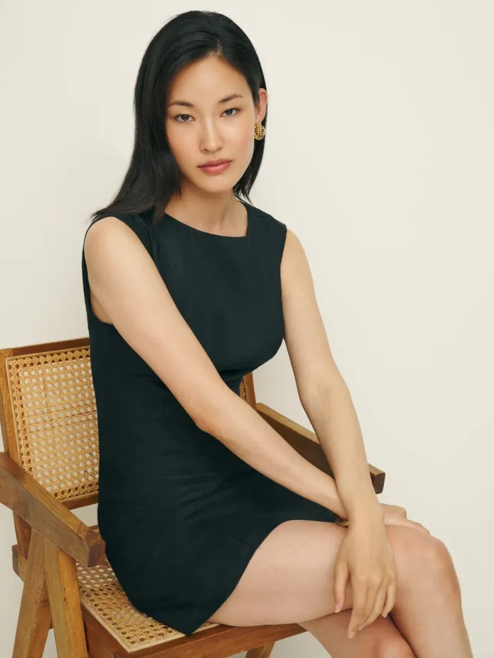 Reformation Dresses Avina Linen Dress Black 8211 Women Reformation Dresses Avina Linen Dress Black 8211 Women
