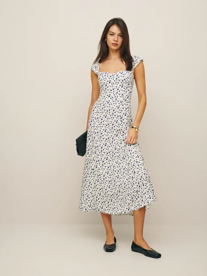 Reformation Dresses Bryson Dress Mykonos 8211 Women Reformation Dresses Bryson Dress Mykonos 8211 Women