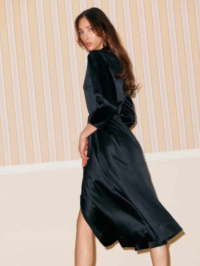 Reformation Dresses Cavell Dress Black 8211 Women Reformation Dresses Cavell Dress Black 8211 Women