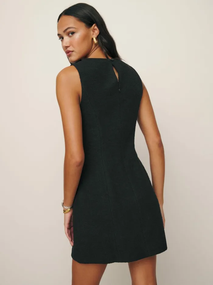 Reformation Dresses Citron Dress Black Tweed 8211 Women Reformation Dresses Citron Dress Black Tweed 8211 Women