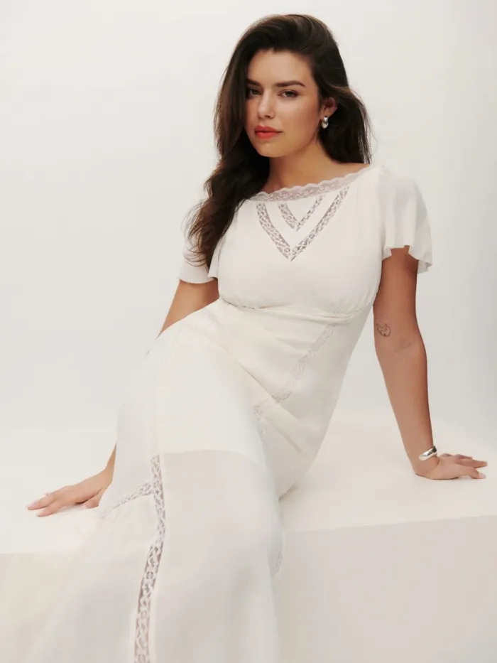 Reformation Dresses Domini Dress White 8211 Women