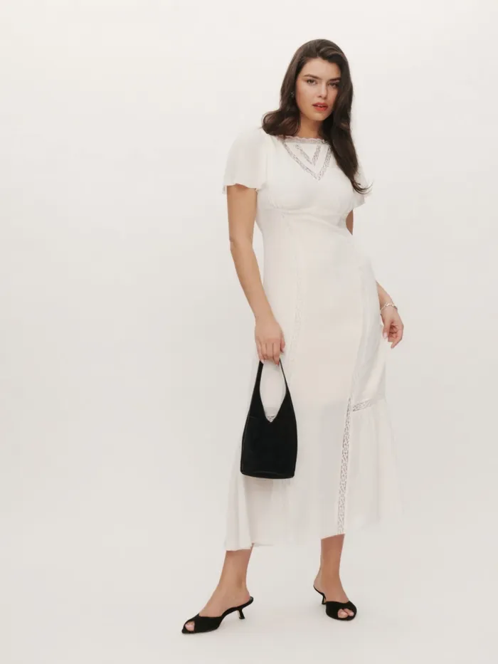 Reformation Dresses Domini Dress White 8211 Women Reformation Dresses Domini Dress White 8211 Women