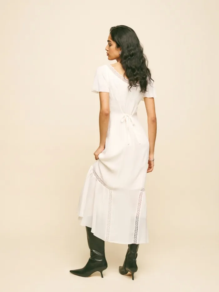 Reformation Dresses Domini Dress White 8211 Women Reformation Dresses Domini Dress White 8211 Women
