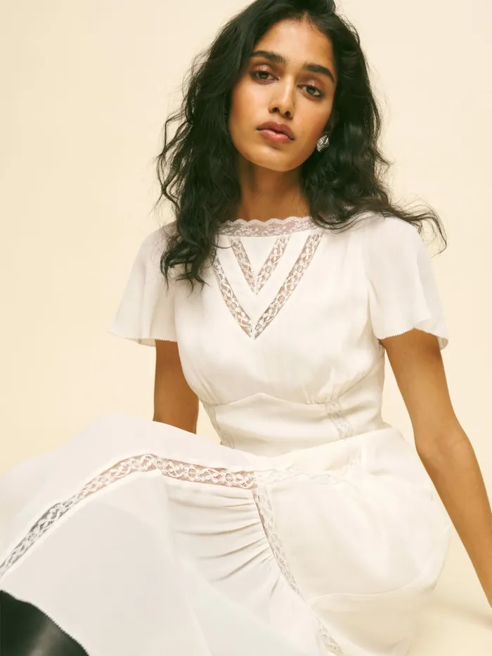 Reformation Dresses Domini Dress White 8211 Women Reformation Dresses Domini Dress White 8211 Women