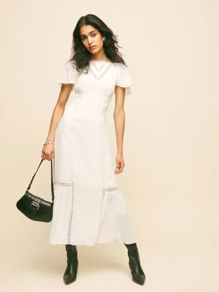 Reformation Dresses Domini Dress White 8211 Women Reformation Dresses Domini Dress White 8211 Women