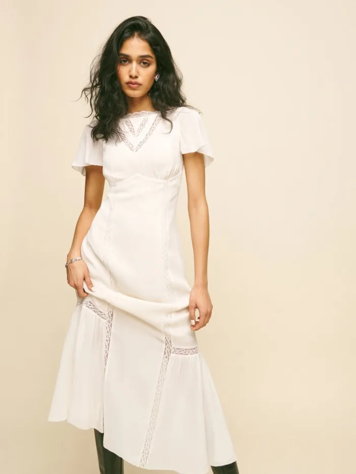 Reformation Dresses Domini Dress White 8211 Women Reformation Dresses Domini Dress White 8211 Women