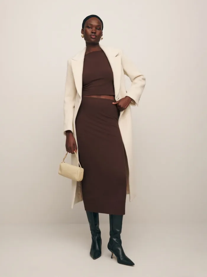 Reformation Dresses Elowen Knit Two Piece Cafe 8211 Women Reformation Dresses Elowen Knit Two Piece Cafe 8211 Women