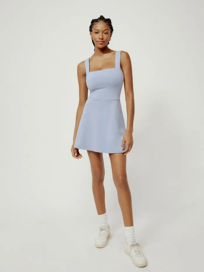 Reformation Dresses Farrah Ecomove Active Dress Sky 8211 Women Reformation Dresses Farrah Ecomove Active Dress Sky 8211 Women