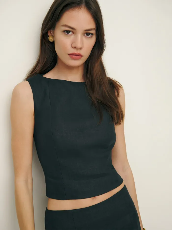 Reformation Dresses Grace Linen Two Piece Black 8211 Women Reformation Dresses Grace Linen Two Piece Black 8211 Women