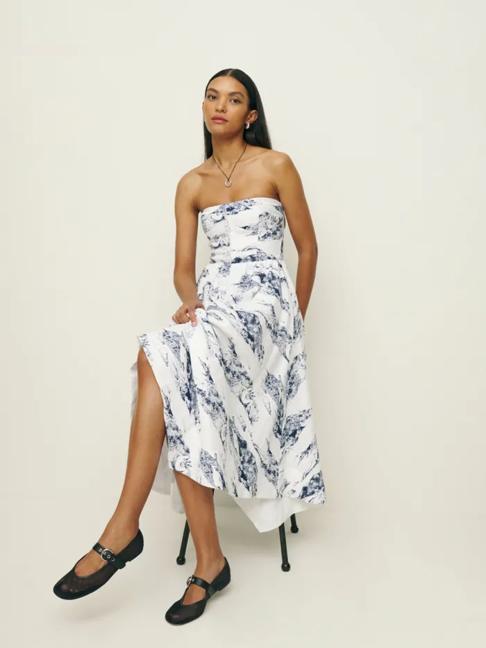 Reformation Dresses Grazi Linen Dress Covina 8211 Women Reformation Dresses Grazi Linen Dress Covina 8211 Women