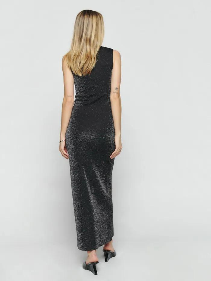 Reformation Dresses Maevry Knit Dress Black Sparkle 8211 Women Reformation Dresses Maevry Knit Dress Black Sparkle 8211 Women