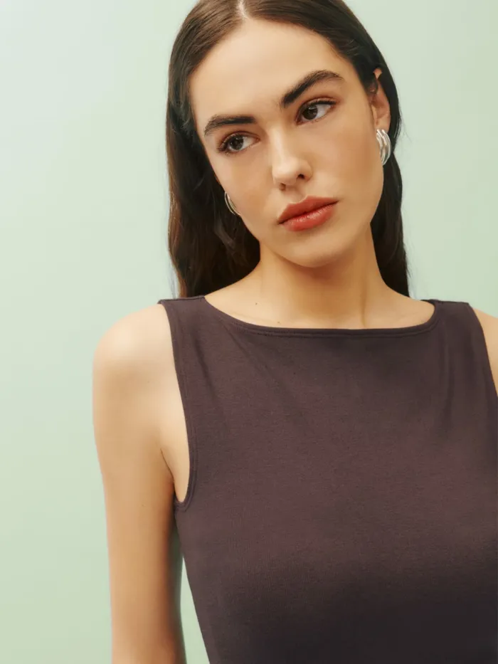 Reformation Dresses Petites Nataly Knit Dress Mole 8211 Women Reformation Dresses Petites Nataly Knit Dress Mole 8211 Women