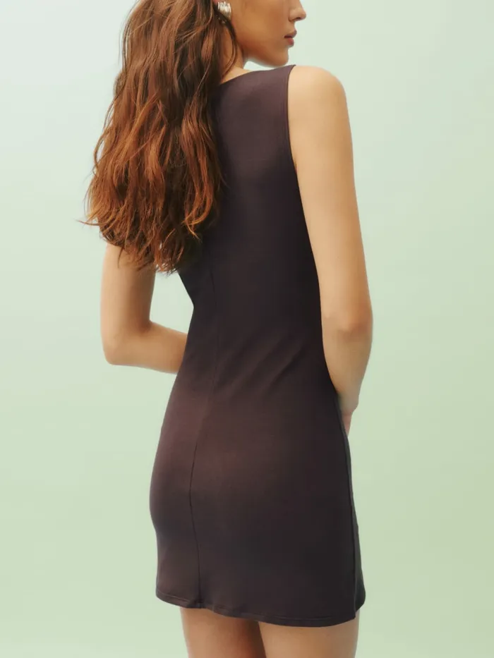 Reformation Dresses Petites Nataly Knit Dress Mole 8211 Women Reformation Dresses Petites Nataly Knit Dress Mole 8211 Women