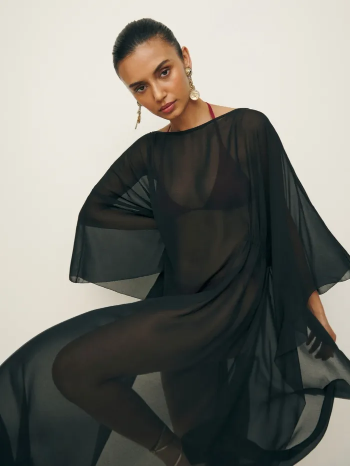 Reformation Dresses Rosalia Kaftan Black 8211 Women Reformation Dresses Rosalia Kaftan Black 8211 Women