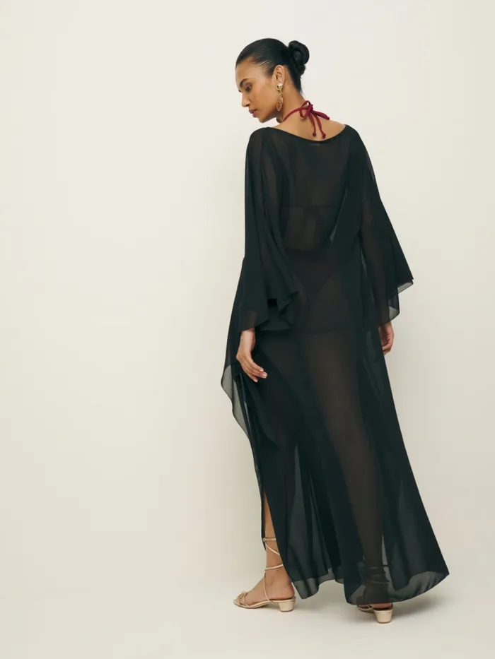 Reformation Dresses Rosalia Kaftan Black 8211 Women Reformation Dresses Rosalia Kaftan Black 8211 Women