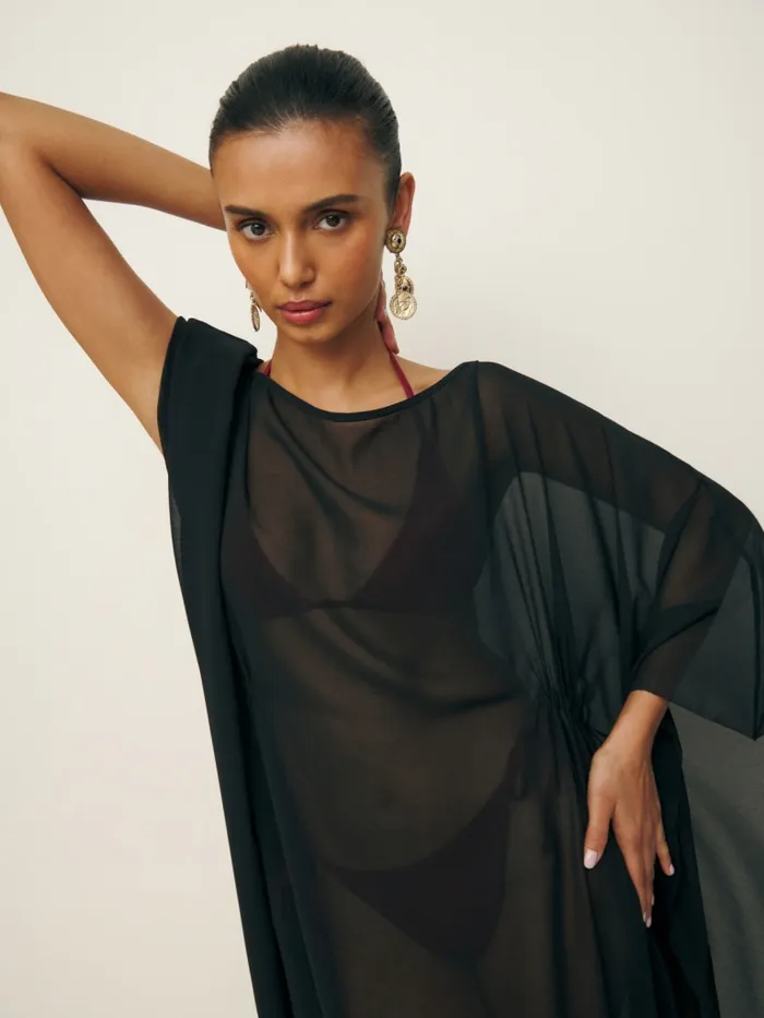 Reformation Dresses Rosalia Kaftan Black 8211 Women Reformation Dresses Rosalia Kaftan Black 8211 Women