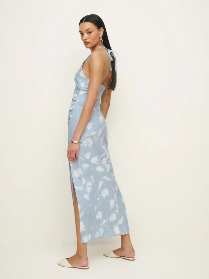 Reformation Dresses Sadey Linen Dress Clarity 8211 Women Reformation Dresses Sadey Linen Dress Clarity 8211 Women