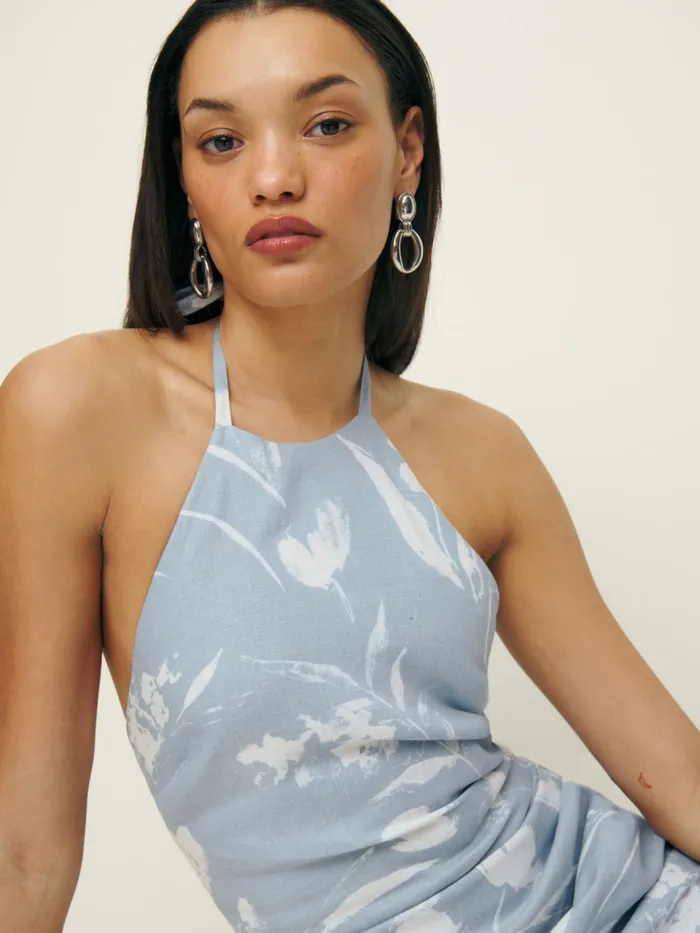 Reformation Dresses Sadey Linen Dress Clarity 8211 Women Reformation Dresses Sadey Linen Dress Clarity 8211 Women