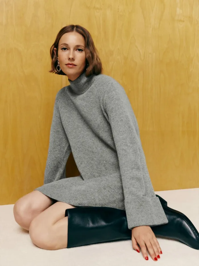 Reformation Dresses Tate Regenerative Wool Sweater Dress Mid Grey 8211 Women Reformation Dresses Tate Regenerative Wool Sweater Dress Mid Grey 8211 Women