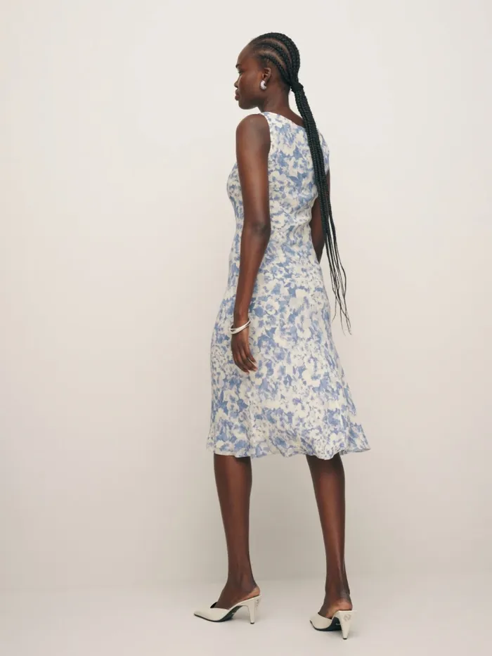 Reformation Dresses Topanga Dress Larkspur 8211 Women Reformation Dresses Topanga Dress Larkspur 8211 Women