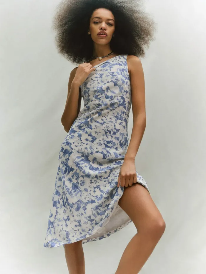 Reformation Dresses Topanga Dress Larkspur 8211 Women Reformation Dresses Topanga Dress Larkspur 8211 Women