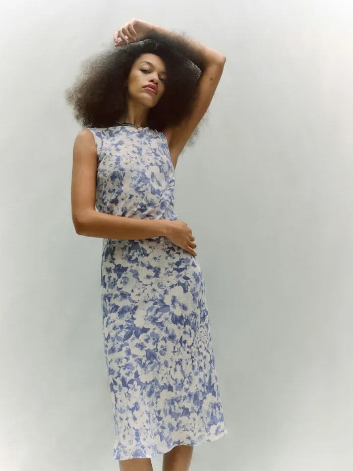 Reformation Dresses Topanga Dress Larkspur 8211 Women Reformation Dresses Topanga Dress Larkspur 8211 Women