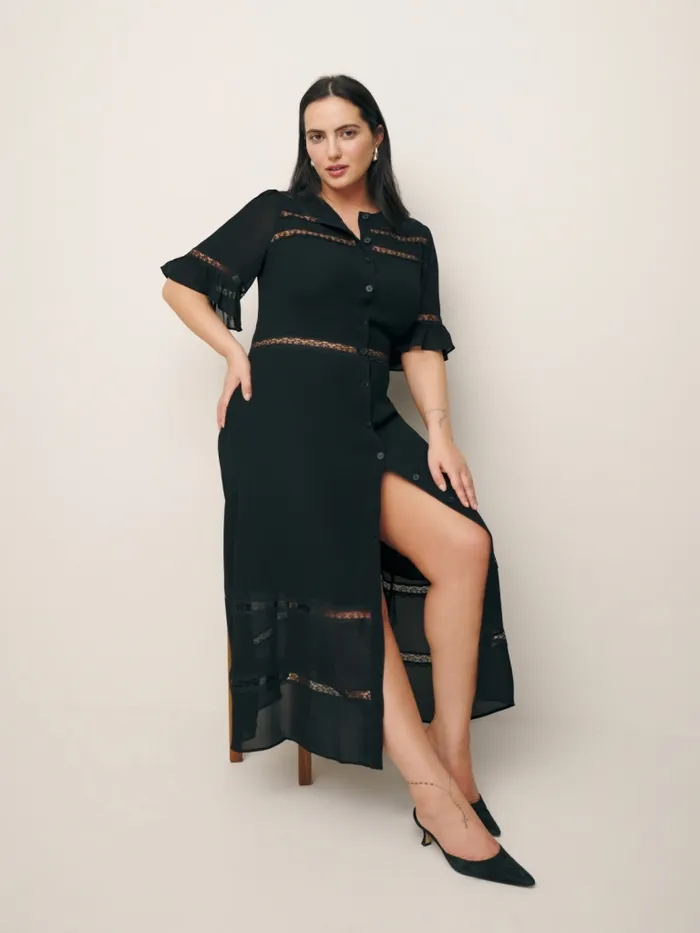 Reformation Dresses Woodson Dress Es Black 8211 Women