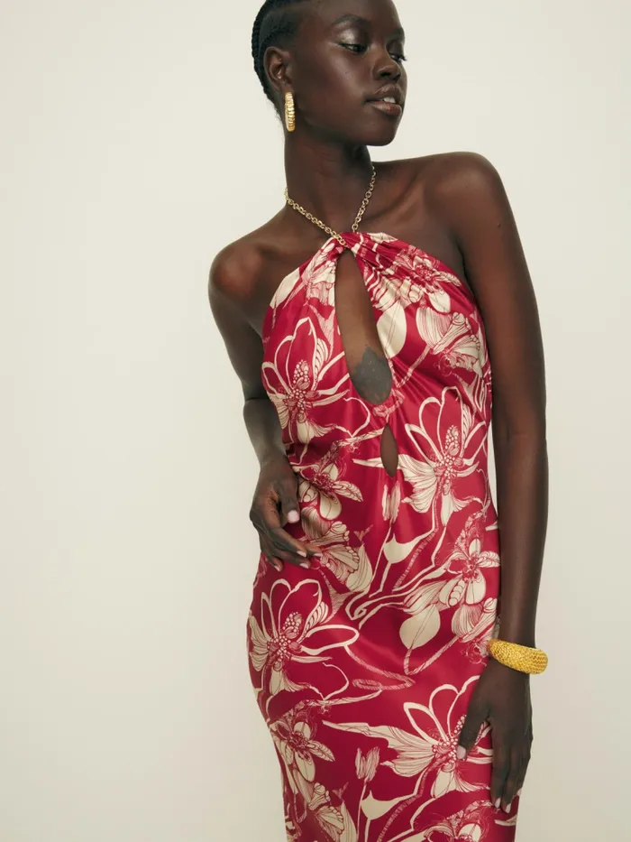 Reformation Dresses Yesenia Silk Dress Las Dalias 8211 Women Reformation Dresses Yesenia Silk Dress Las Dalias 8211 Women