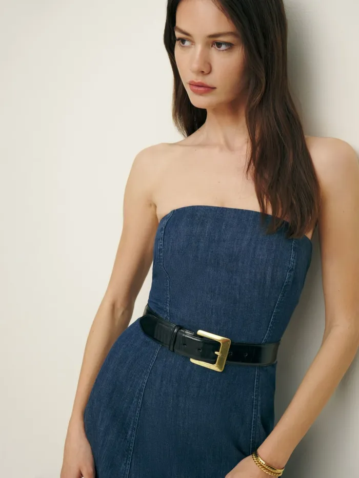 Reformation Dresses Zoie Denim Midi Dress Juniper 8211 Women Reformation Dresses Zoie Denim Midi Dress Juniper 8211 Women