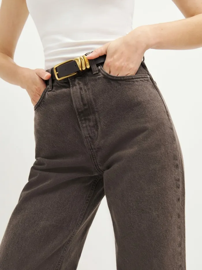 Reformation Jeans Cary High Rise Slouchy Wide Leg Jeans Vintage Espresso 8211 Women Reformation Jeans Cary High Rise Slouchy Wide Leg Jeans Vintage Espresso 8211 Women