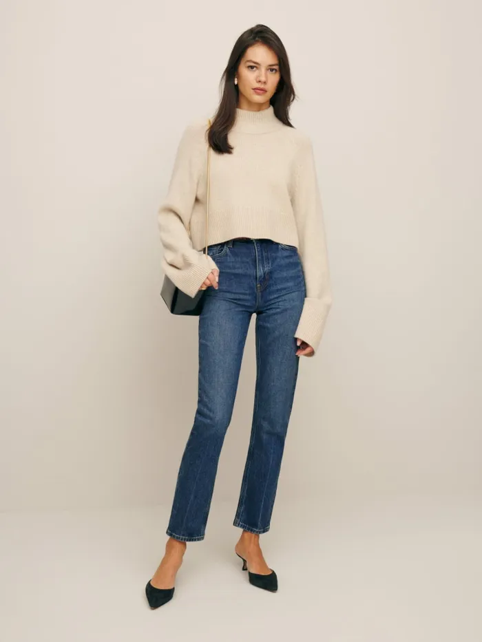 Reformation Jeans Liza Ultra High Rise Straight Jeans Icarian 8211 Women Reformation Jeans Liza Ultra High Rise Straight Jeans Icarian 8211 Women