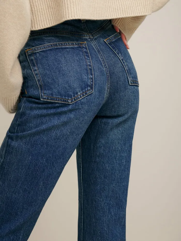 Reformation Jeans Liza Ultra High Rise Straight Jeans Icarian 8211 Women Reformation Jeans Liza Ultra High Rise Straight Jeans Icarian 8211 Women